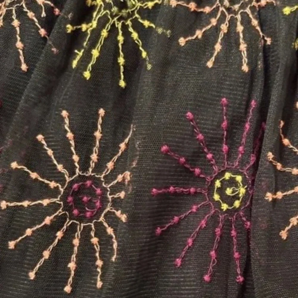 Blank of London Maxi Skirt Embroidered Embellished from Anthropologie XS Bl-Nk - Picture 6 of 7